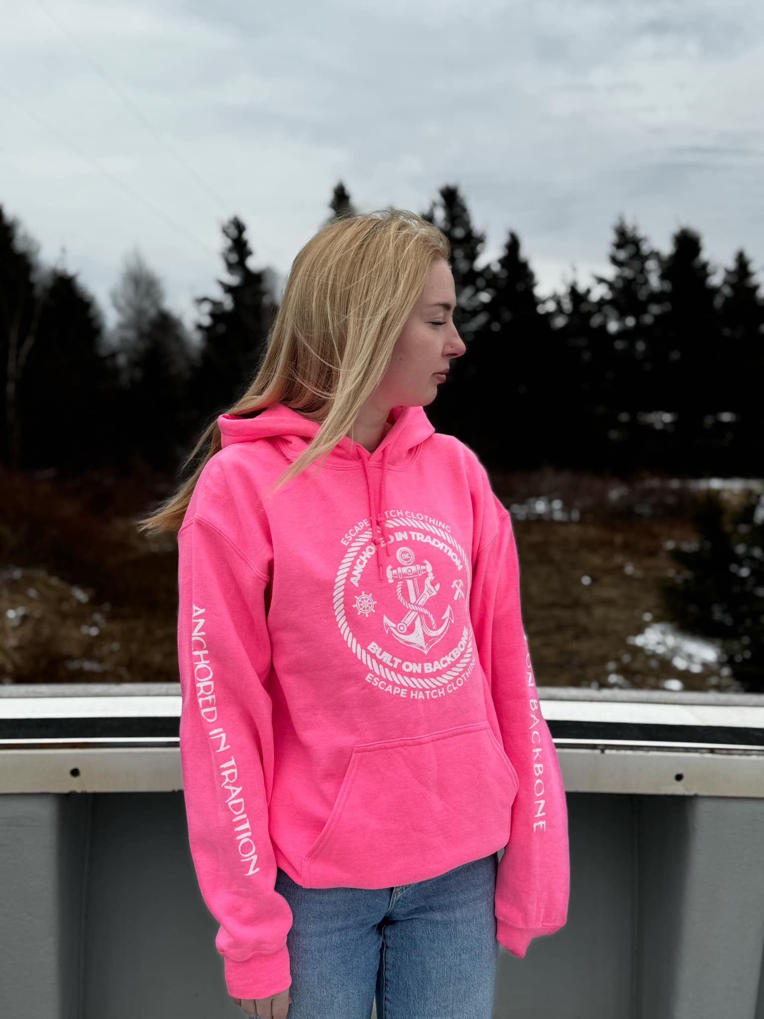 Coral Pink Hoodie
